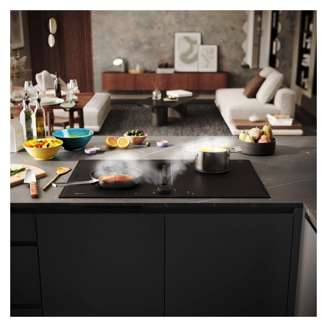 Neff V68YYX4B N 90 Induction Hob With Integrated Ventilation System 80 Cm