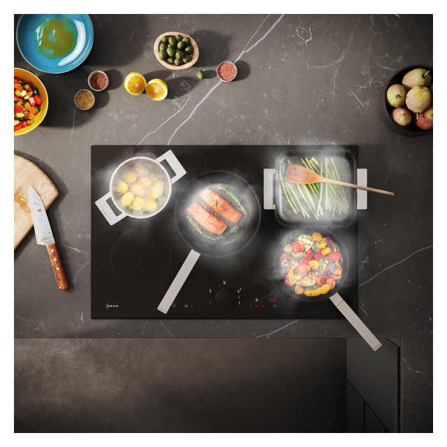 Neff V68YYX4B N 90 Induction Hob With Integrated Ventilation System 80 Cm