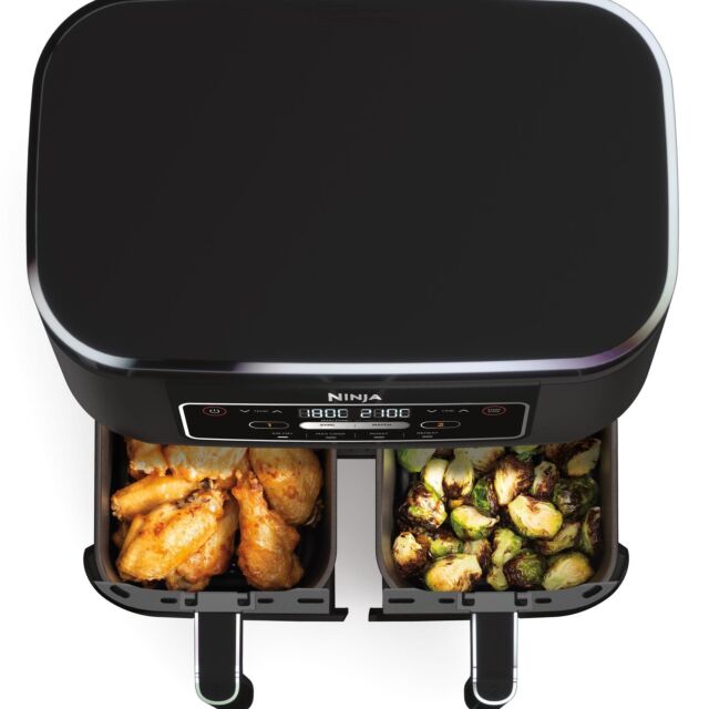 Ninja AF200UK Foodi 4-in-1 Dual Zone 7.6L Air Fryer - Black