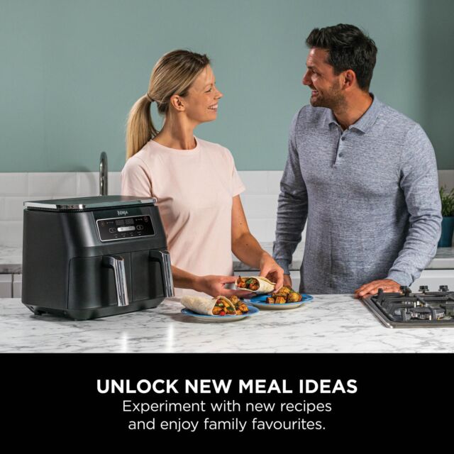 Ninja AF200UK Foodi 4-in-1 Dual Zone 7.6L Air Fryer - Black