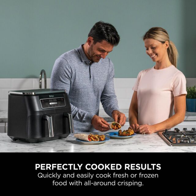 Ninja AF200UK Foodi 4-in-1 Dual Zone 7.6L Air Fryer - Black