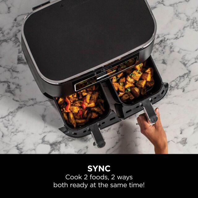 Ninja AF200UK Foodi 4-in-1 Dual Zone 7.6L Air Fryer - Black