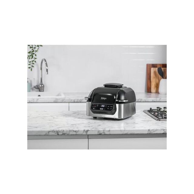 Ninja AG301UK Health Grill + Air Fryer - Black/Stainless Stee