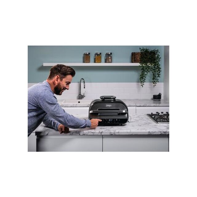 Ninja AG551UK Foodi MAX Health Grill & Air Fryer - Black/Stainless Steel