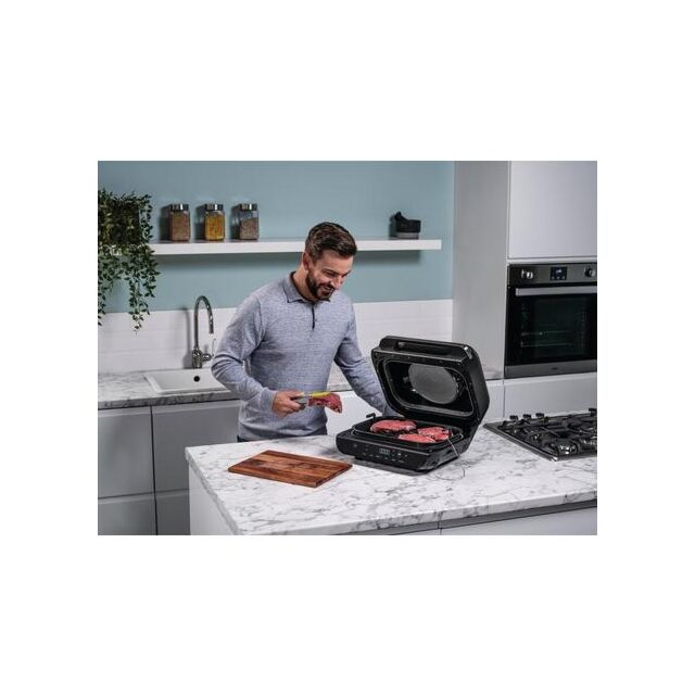 Ninja AG551UK Foodi MAX Health Grill & Air Fryer - Black/Stainless Steel