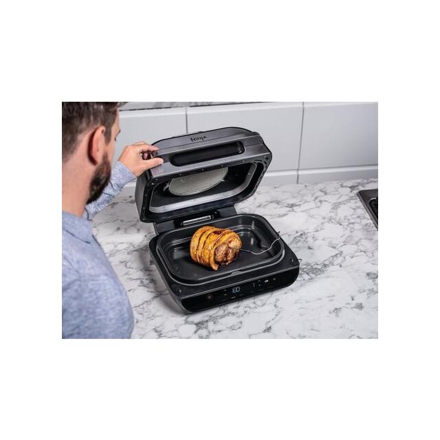 Ninja AG551UK Foodi MAX Health Grill & Air Fryer - Black/Stainless Steel