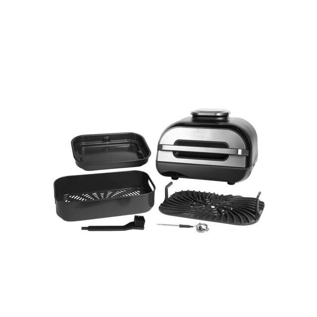 Ninja AG551UK Foodi MAX Health Grill & Air Fryer - Black/Stainless Steel