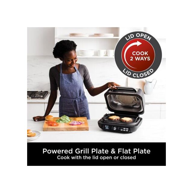 Ninja AG651UK Foodi MAX PRO Health Grill, Flat Plate 