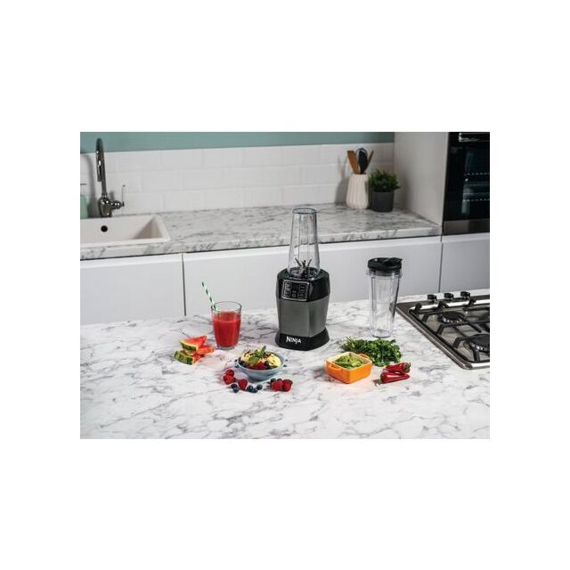 Ninja BN495UK Blender with Auto-iQ - Black/Sliver