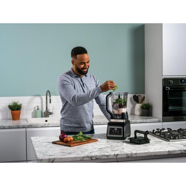 Ninja BN750UK 2-in-1 Blender with Auto-iQ - Black/Sliver