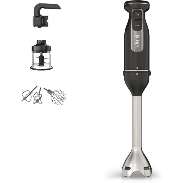 Ninja CI100UK Foodi 3-in-1 Hand Blender, Mixer & Chopper - Black