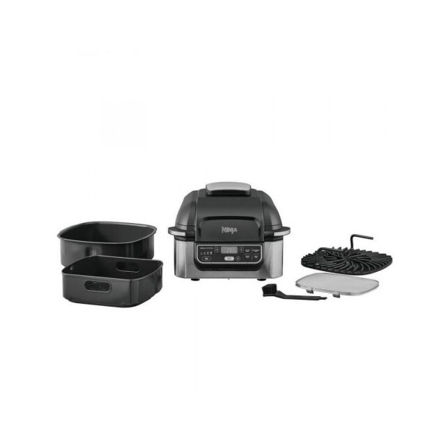 Ninja G301UK AG301UK Health Grill + Air Fryer - Black/Stainless Steel