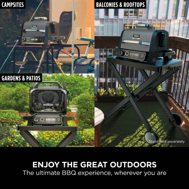 Ninja OG703UK Electric Woodfire BBQ Grill & Smoker