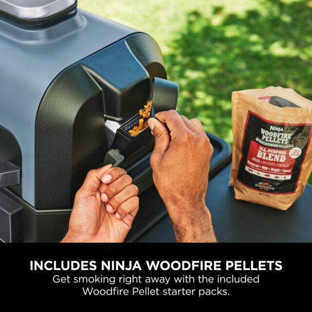 Ninja OG901UKACCKIT Woodfire Grill & Smoker + Accessories Bundle