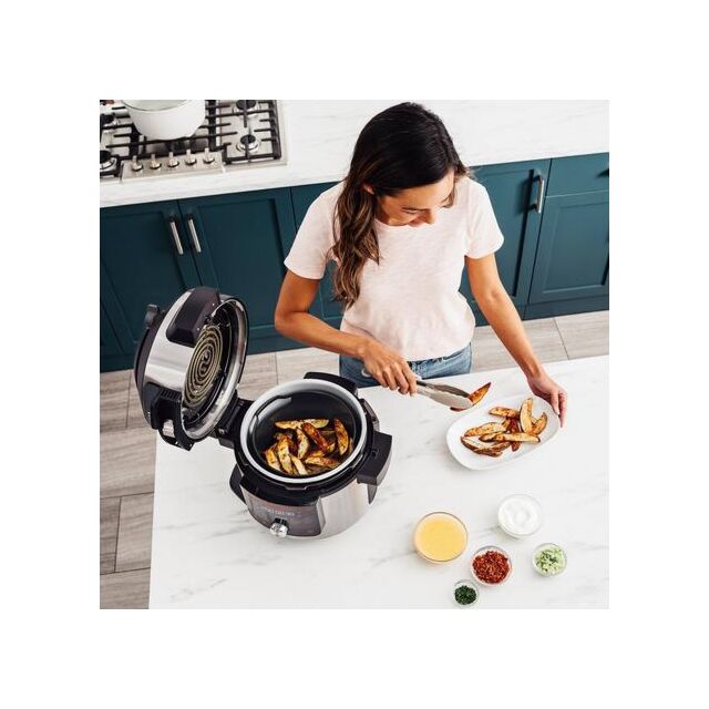 Ninja OL750UK 7.5L 15-In-1 One Lid Multi Cooker & probe - Black / Stainless Steel