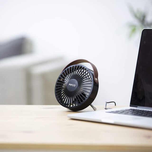 Pifco P55003 4 Inch USB Mini Fan In Black