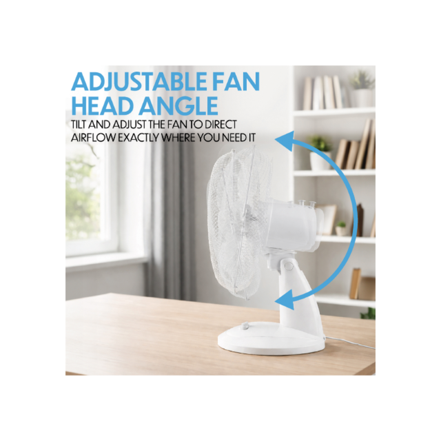 Premair HG01642 12inch Desk Fan In White 
