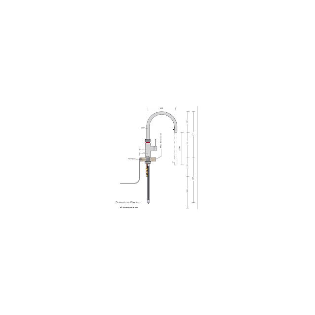 Quooker 3XCHR PRO3 Flex chrome