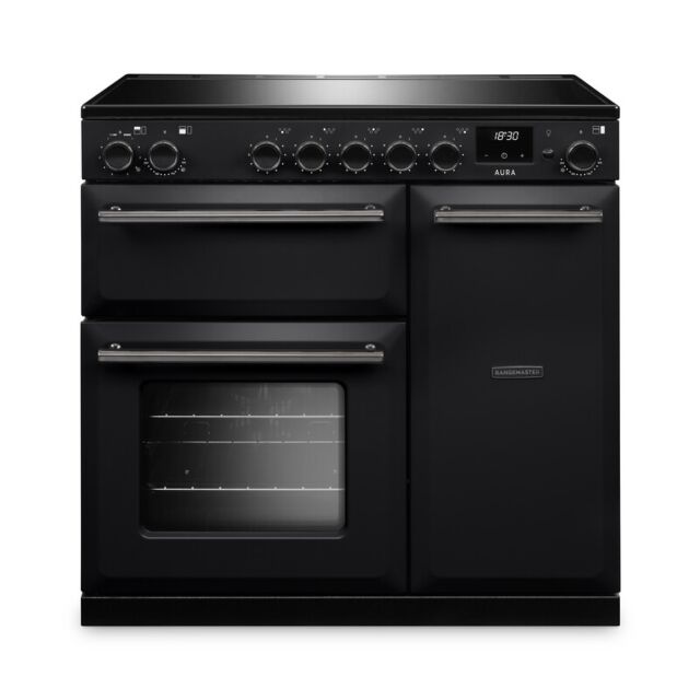 Rangemaster AURA90EIP/19284 Aura 90cm Induction Black - Onyx trim