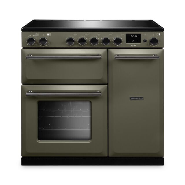 Rangemaster AURA90EIP/19289 Aura 90cm Induction Riverbed - Onyx trim