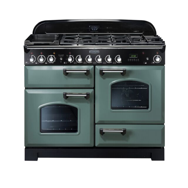 Rangemaster CDL110DFFMG/C 127250 CLASSIC DL 110 DF MINERAL GREEN CHROME