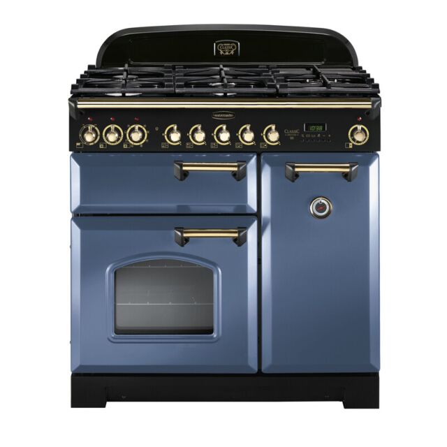 Rangemaster CDL90DFFSB/B 129430 CLASSIC DL 90 DF STONE BLUE/BRASS GB/IE