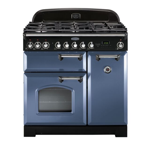 Rangemaster CDL90DFFSB/C 127500 CLASSIC DL 90 DF STONE BLUE/CHR UK/IE
