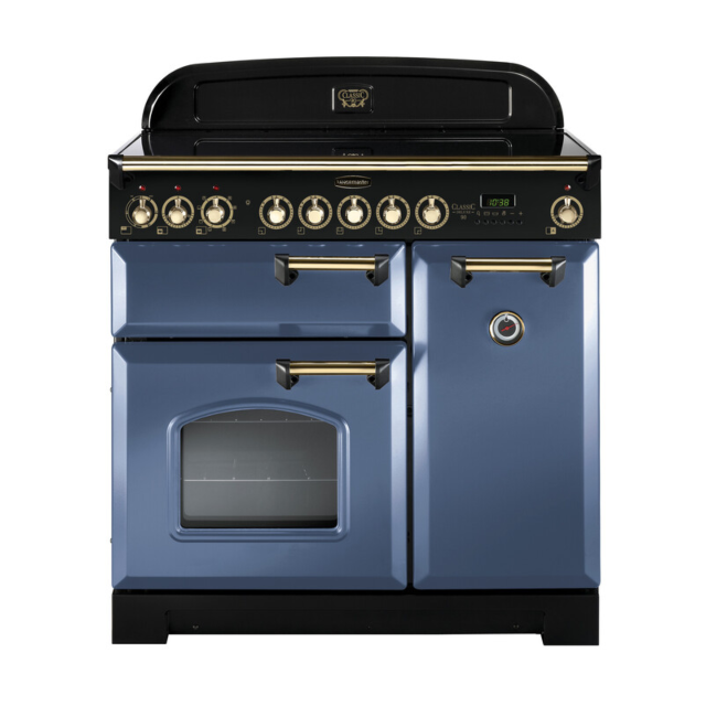 Rangemaster CDL90EISB/B 129460 CLASSIC DL 90 IND. STONE BLUE/BRASS GB/IE