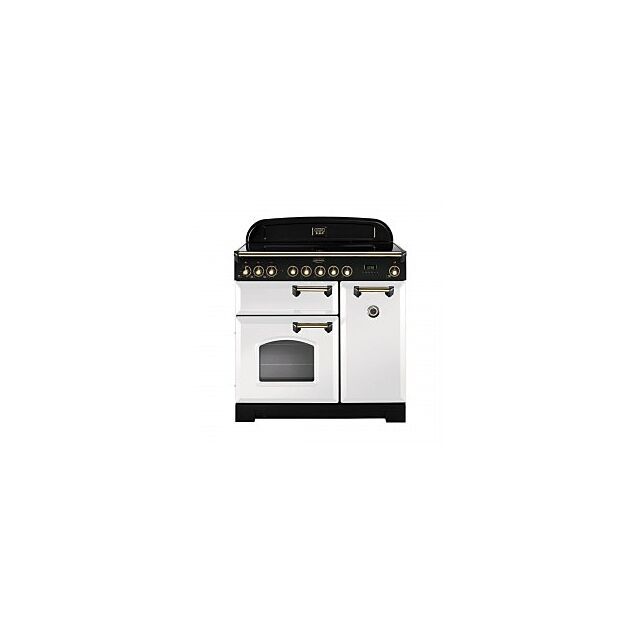 Rangemaster CDL90EIWH/B 113740 CLASSIC DL 90 IND. WHITE BRASS