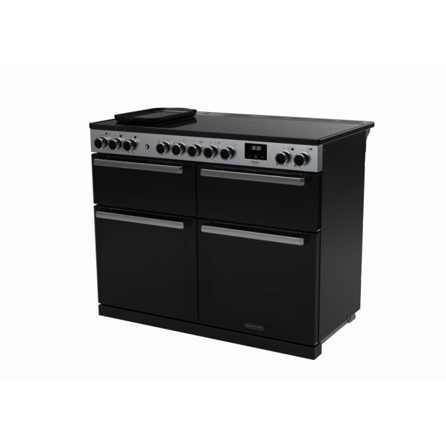 Edge Deluxe EDDLB110EIGBLK/CM1 110cm Induction Range Cooker Black Glass / Chrome