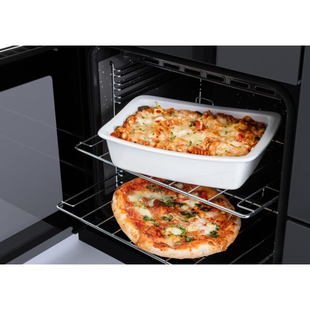 Rangemaster EDDLO110DFGBLK/CM1 110Cm Edge Deluxe Dual Fuelrange Cooker - Black 