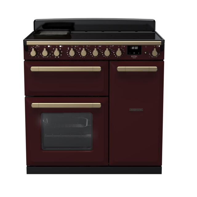 Rangemaster ESDL90EIPBOR/AB1 90CmEstel DeluxeinductionRange CookerBordeaux