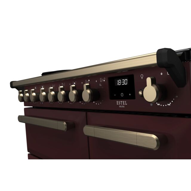 Rangemaster ESDL90EIPBOR/AB1 90CmEstel DeluxeinductionRange CookerBordeaux