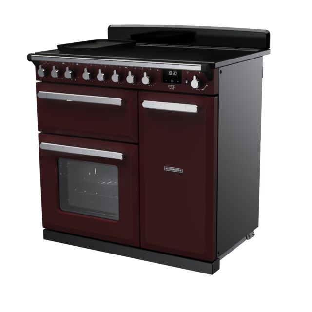 Rangemaster ESDL90EIPBOR/CM1 90CmEstel DeluxeinductionRange CookerBordeaux