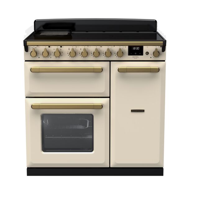 Rangemaster ESDL90EIPPCR/AB1 90CmEstel DeluxeinductionRange CookerPale Cream
