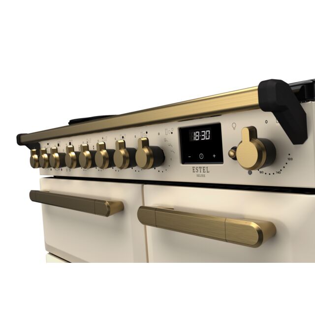 Rangemaster ESDL90EIPPCR/AB1 90CmEstel DeluxeinductionRange CookerPale Cream