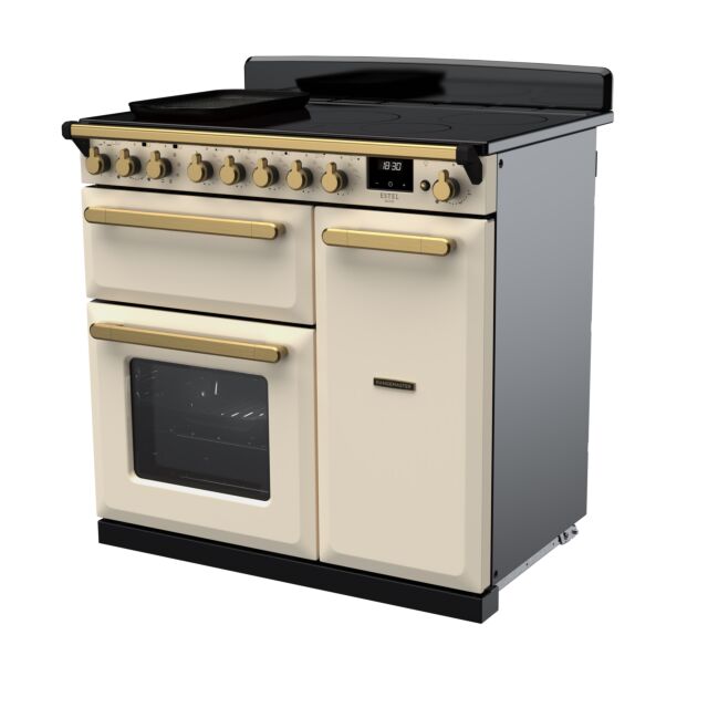 Rangemaster ESDL90EIPPCR/AB1 90CmEstel DeluxeinductionRange CookerPale Cream