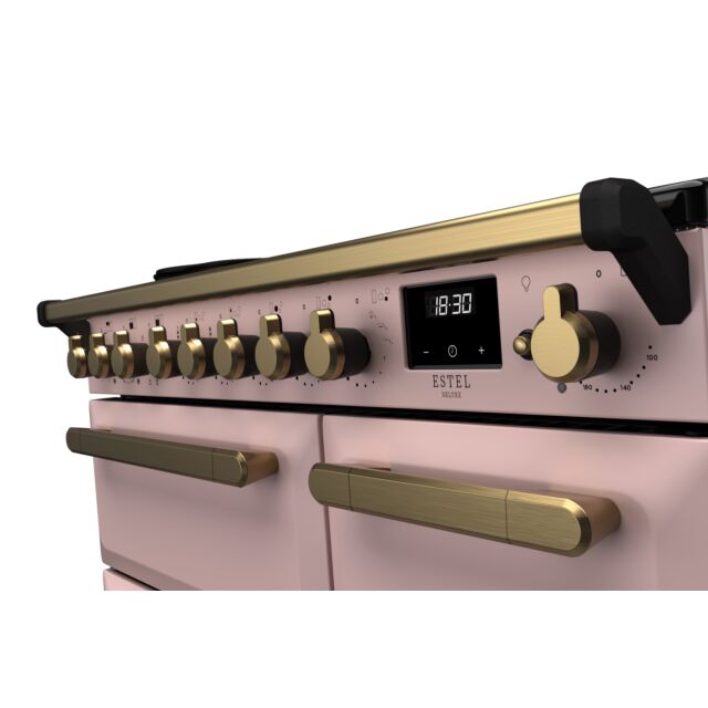 Rangemaster ESDL90EIPPPK/AB1 90CmEstel DeluxeinductionRange CookerPale Pink