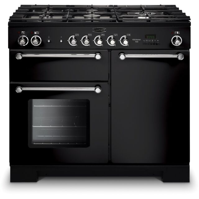 Rangemaster KCH100NGFBL/C 111940 KITCHENER 100 NG BLACK CHROME