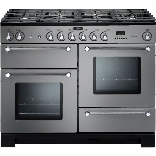 Rangemaster KCH110DFFSS/C 98830 KITCHENER 110 DF ST/STEEL CHROME