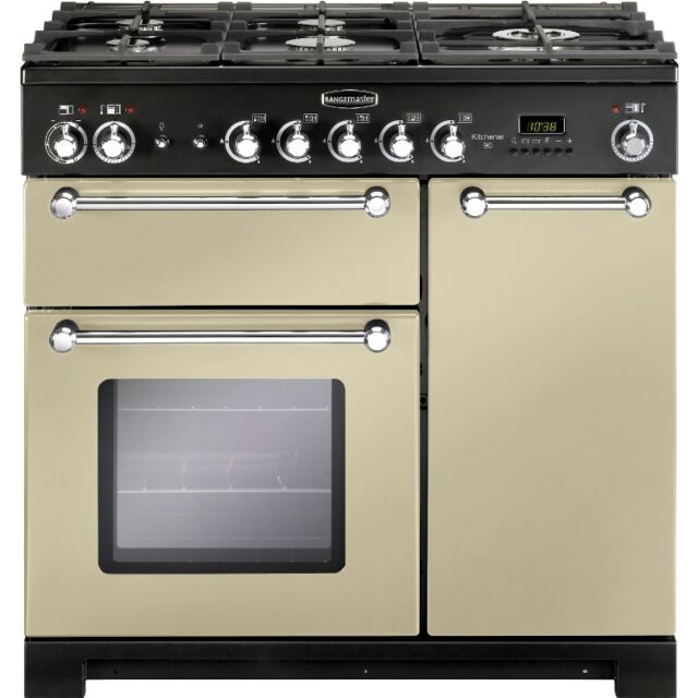 Rangemaster KCH90DFFCR/C 90Cm Dual Fuel 