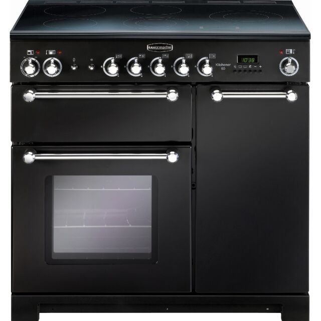 Rangemaster KCH90ECBL/C 79270 KITCHENER 90 CER. BLACK CHROME