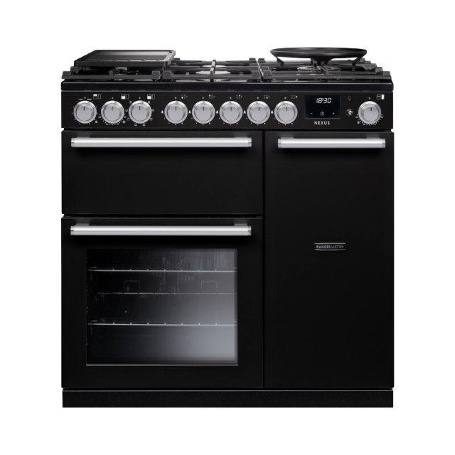 Rangemaster NEX90DFPCBL/CM1 Nexus 90 Duel Fuel - Charcoal Black