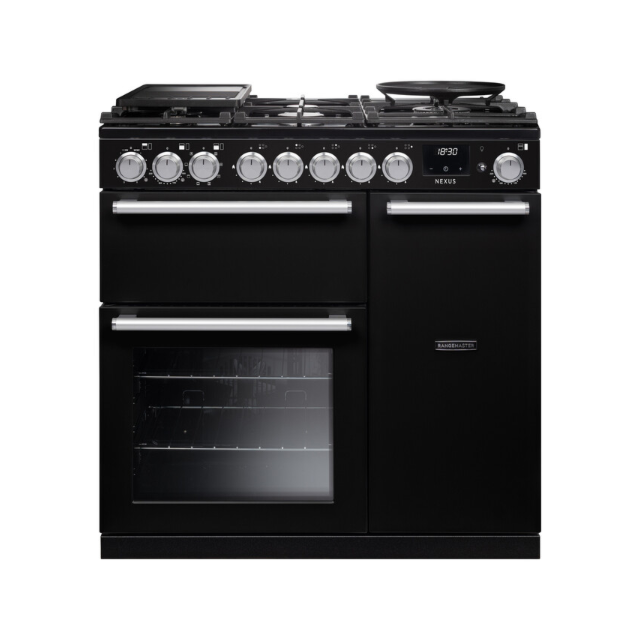Rangemaster NEX90DFPGBL/CM1 Nexus 90 Dual Fuel - Gloss Black