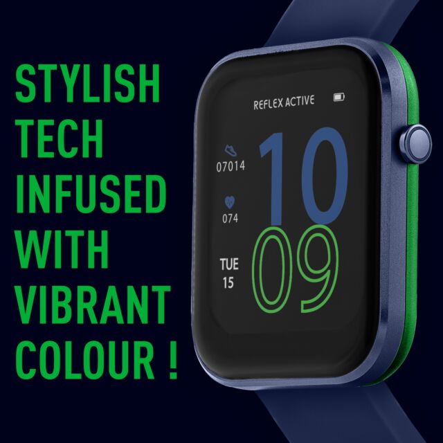 Reflex Active RA12-2154 Series 12 Navy Strap Smart Watch - Navy