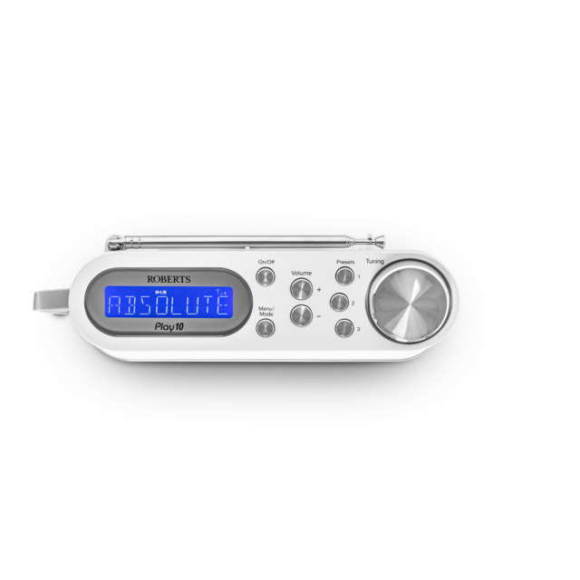 Roberts Radio PLAY10W DAB+/DAB/FM RDS Radio - White
