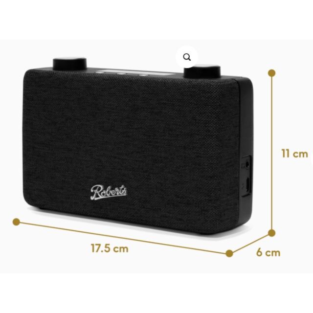 Roberts Radio PLAY11BK Dab/Dab+/Fm RDS Digital Portable Radio