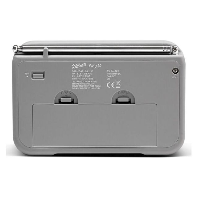 Roberts Radio PLAY20W Play 20 Digital DAB Radio In White 