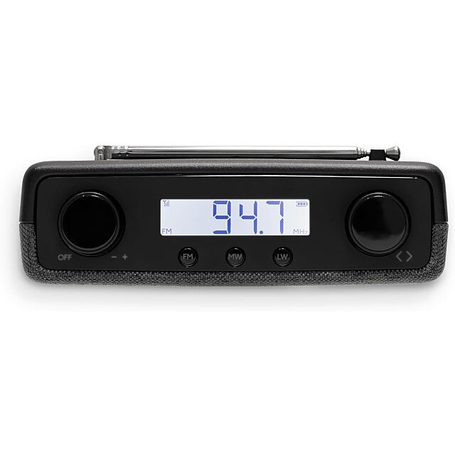 Roberts Radio PLAYFMBK Fm/Mw/Lw Compact And Portable, Easy To Operate FM Radio In Black