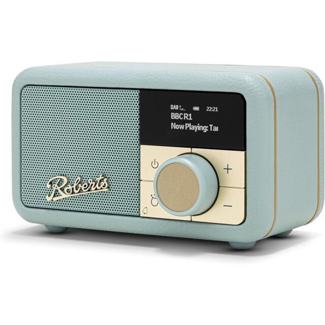 Roberts Radio REV-PETITE2DE Revival Petite2 DAB/DAB+/FM RDS Bluetooth, Rechargable battery, Alarm, T